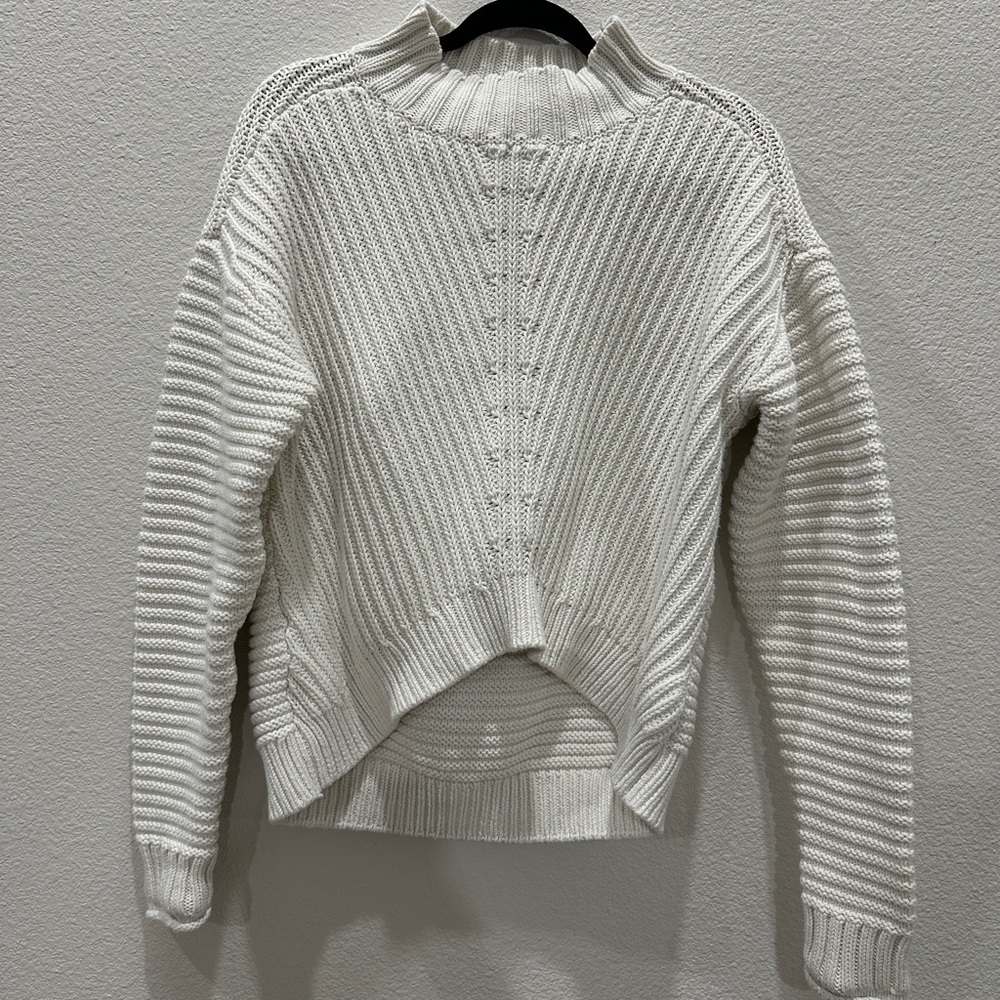 Lucky Brand 100% cotton Women's textured Turtleneck Sweater size large - Picture 4 of 9